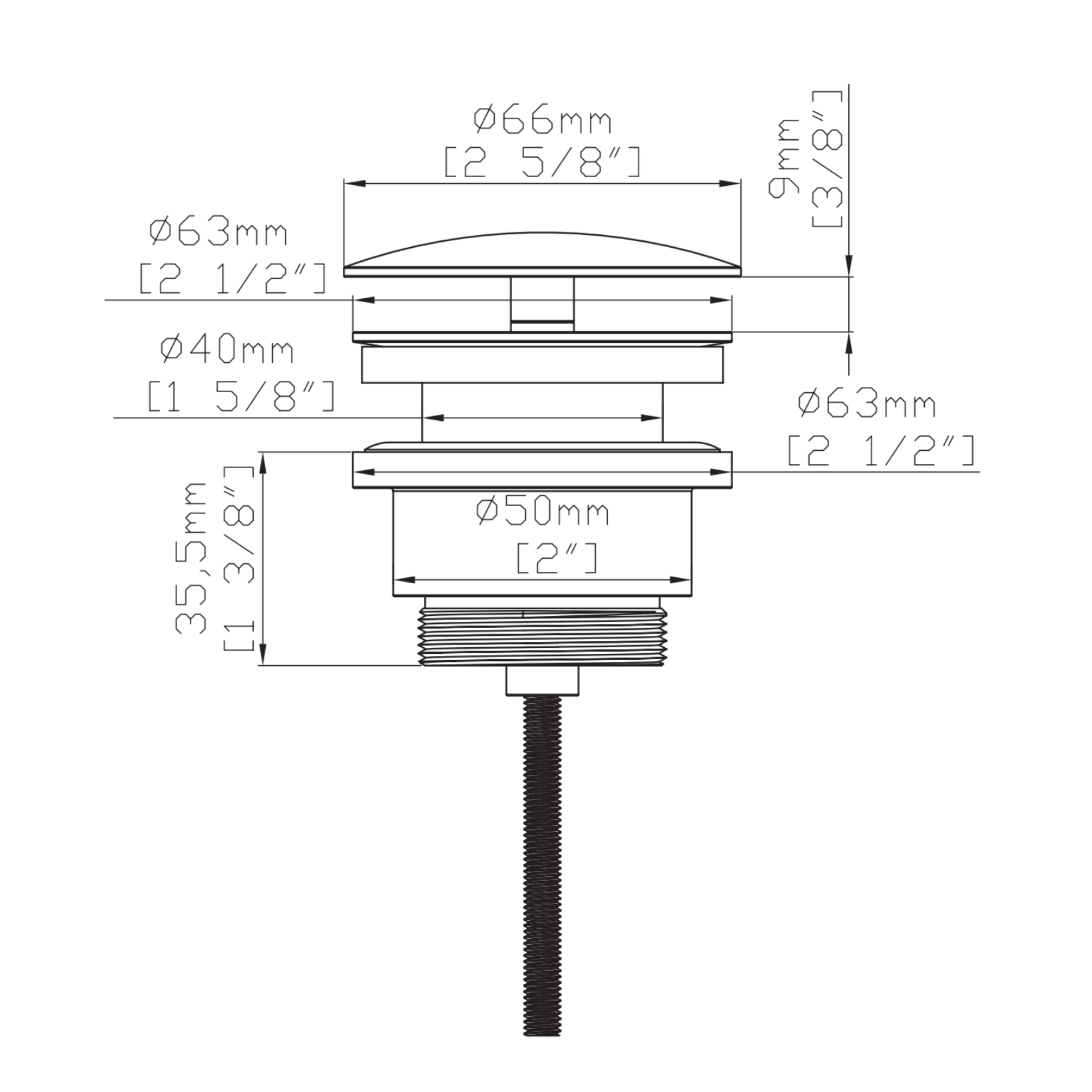 UNIFORMA afvoerplug – Altijd open