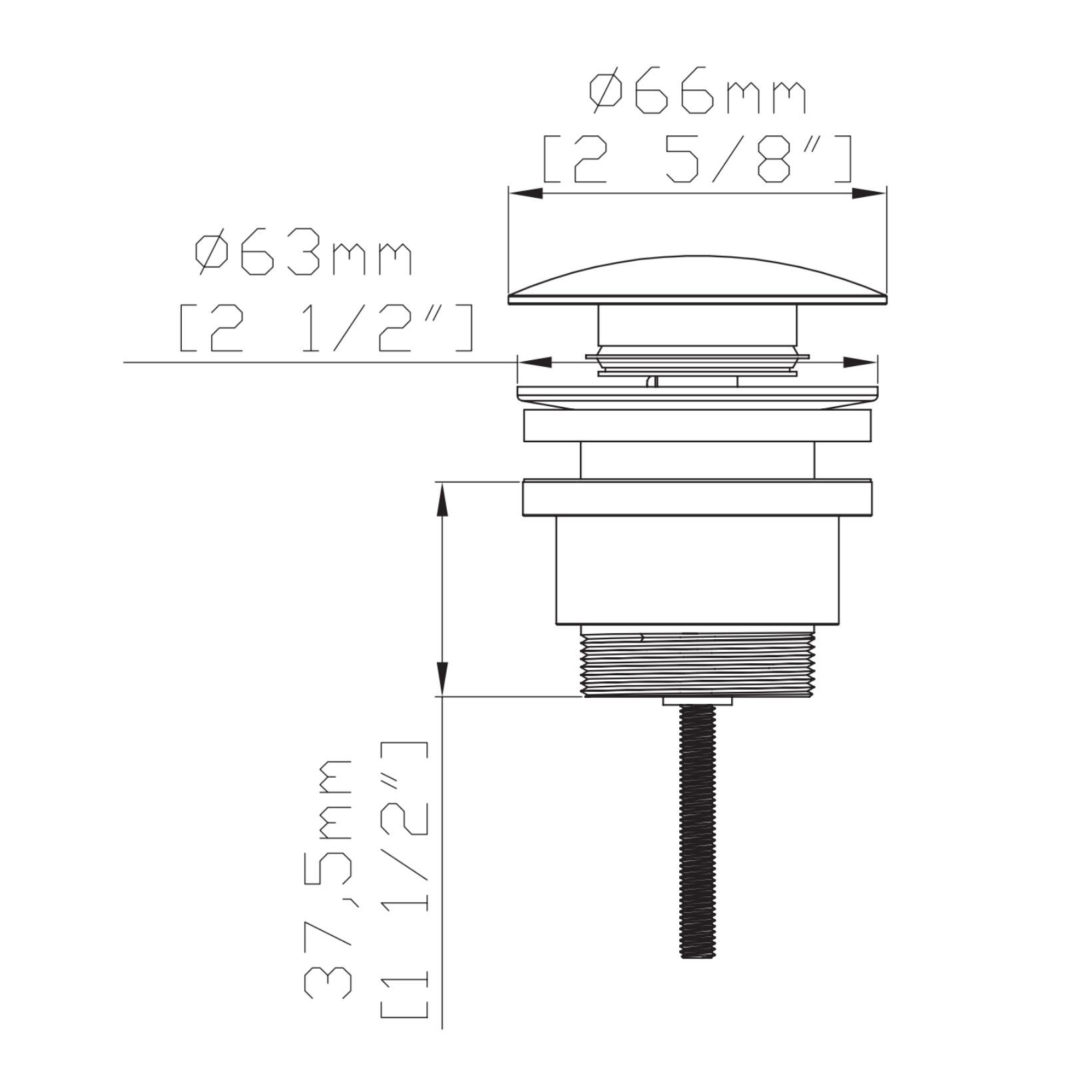 UNIFORMA afvoerplug – Click Waste