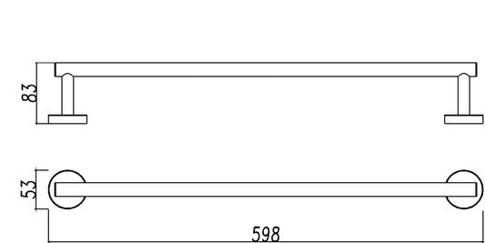 Porte-serviettes Wiesbaden en acier inoxydable 304