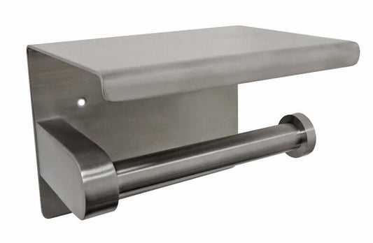 Porte-rouleau de papier toilette en acier inoxydable brossé