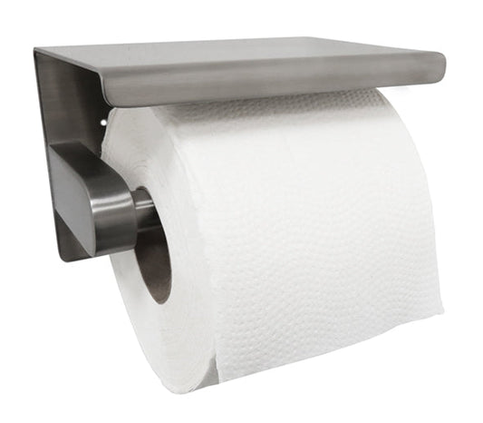 Toiletrolhouder met Plateauplank Wiesbaden 304 RVS