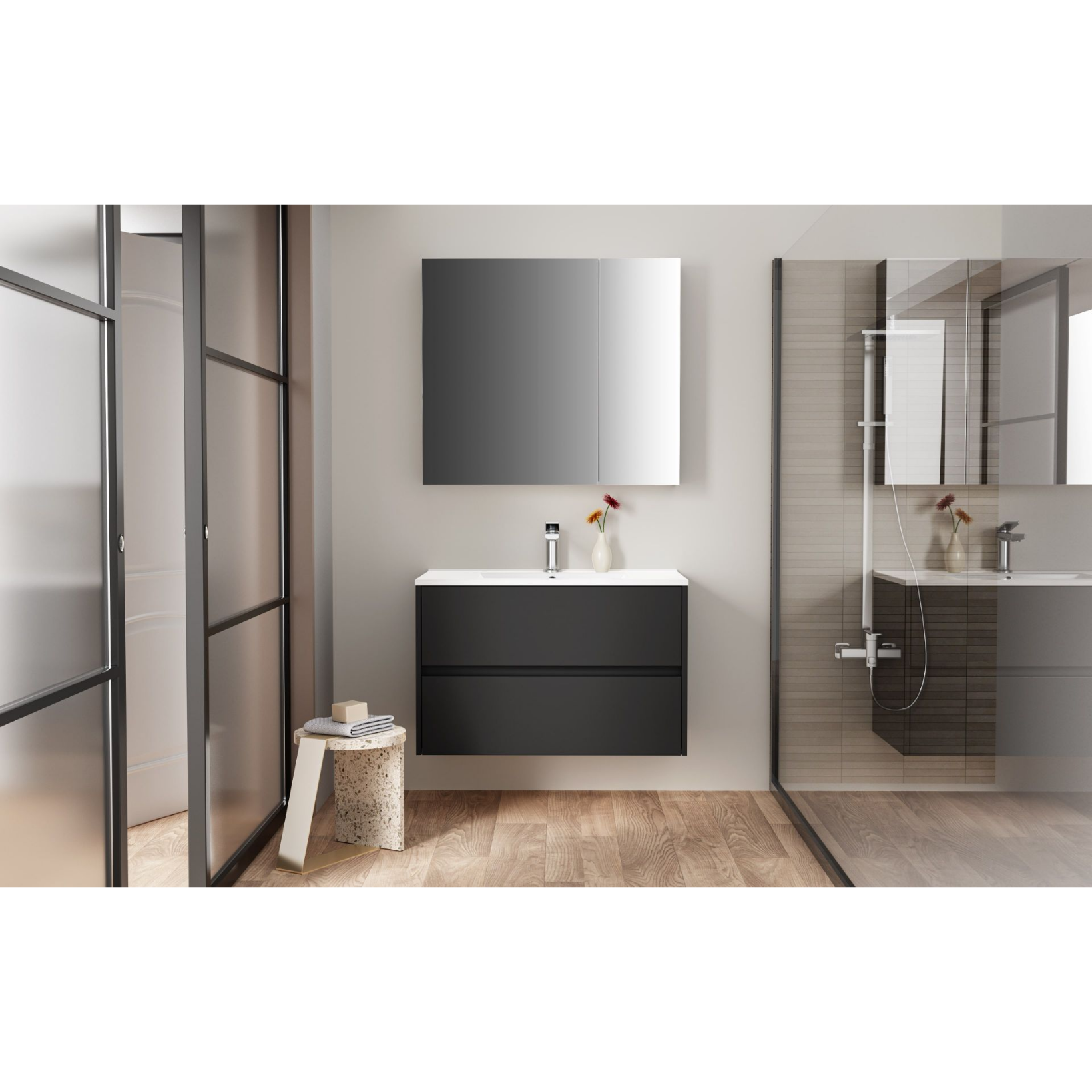 ALONI HAYAT wastafelonderkast – Greeploos & softclose