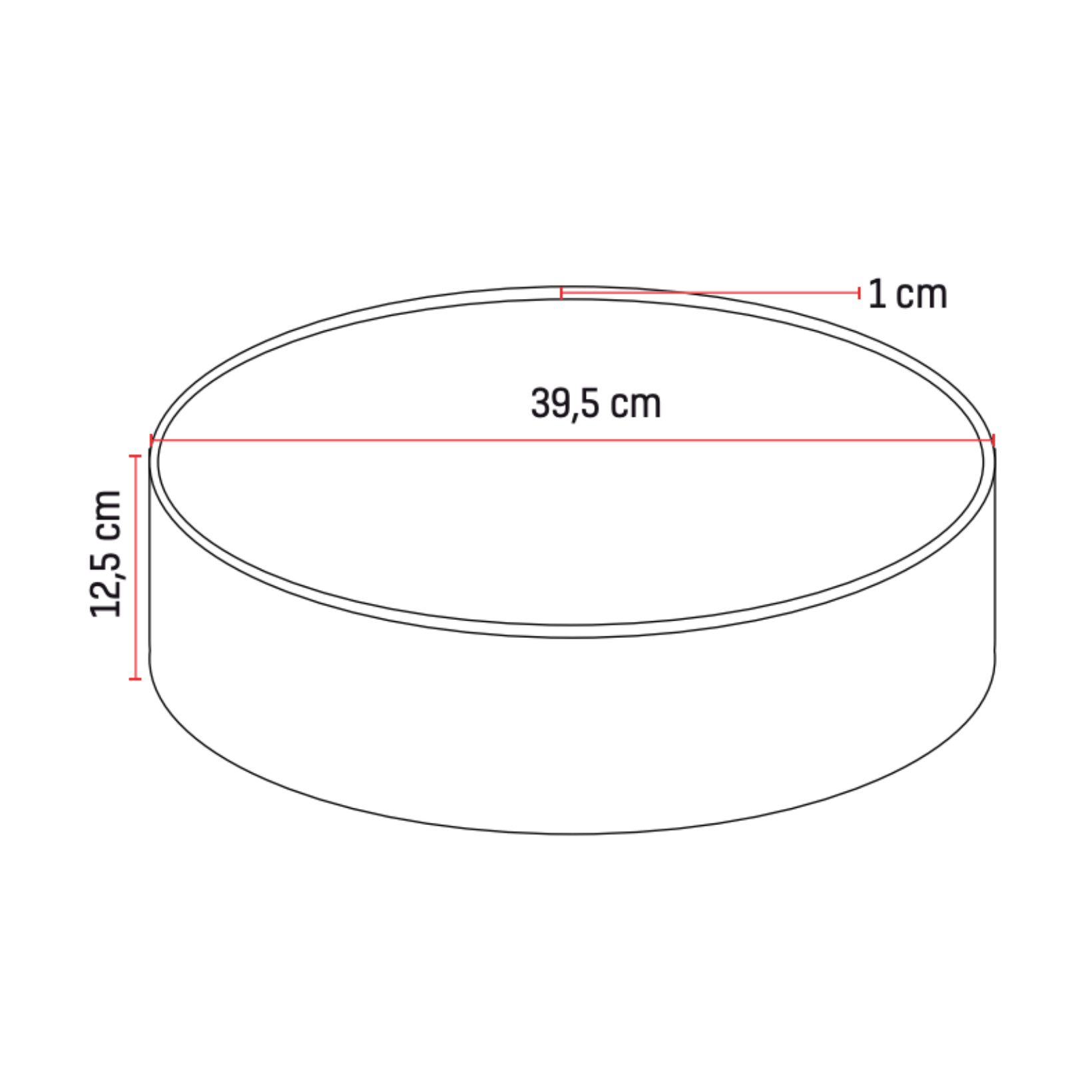 ALONI Solid Surface Opbouw Waskom