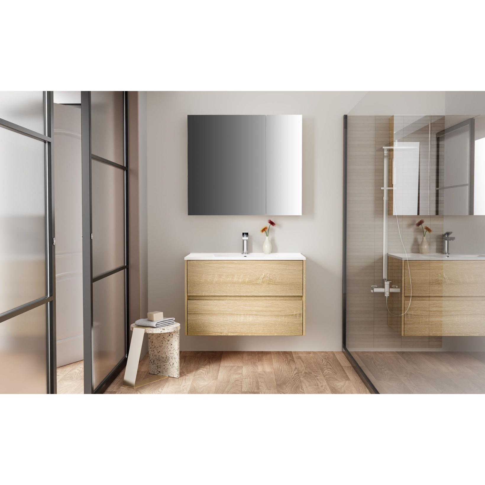 ALONI HAYAT wastafelonderkast – Greeploos & softclose