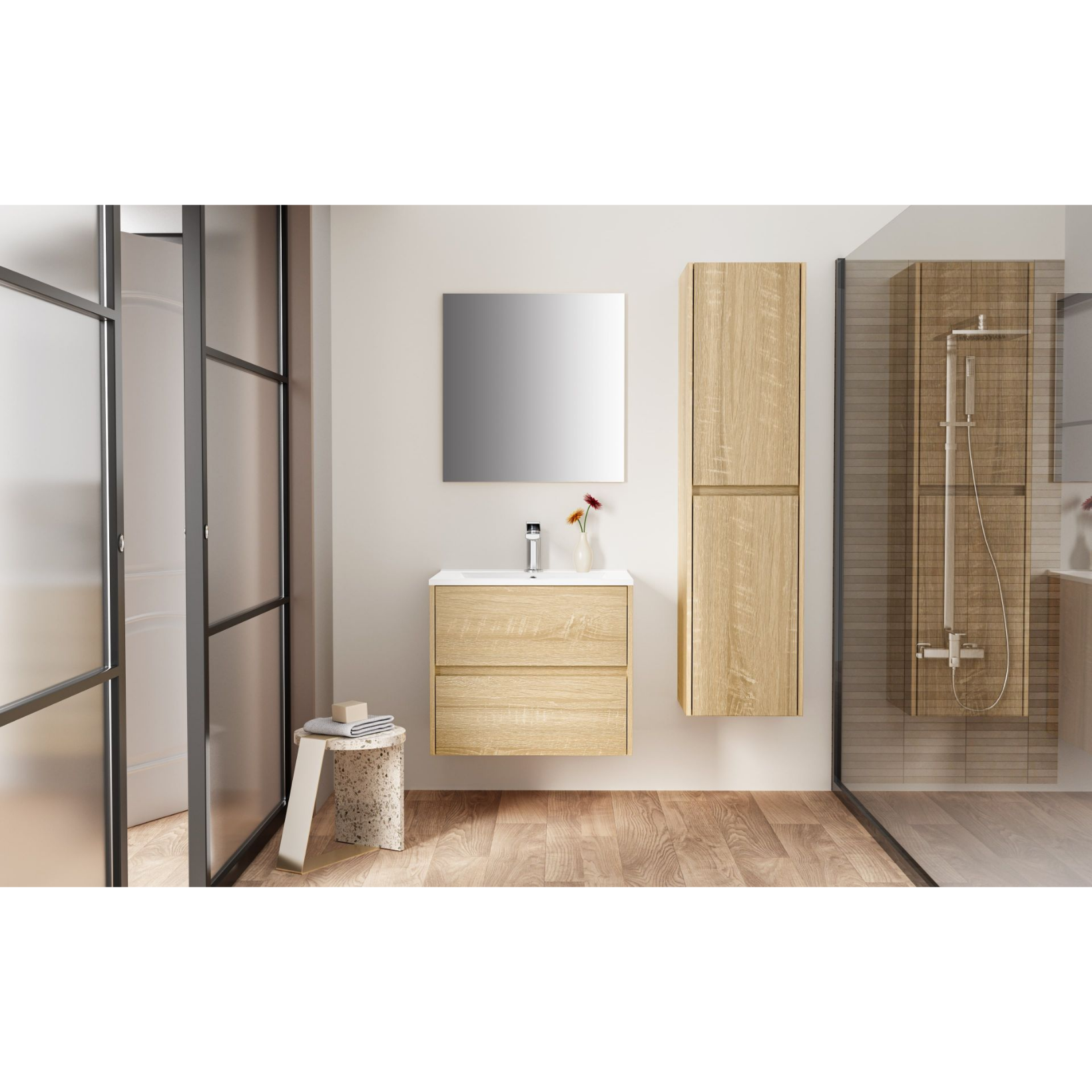 ALONI HAYAT wastafelonderkast – Greeploos & softclose