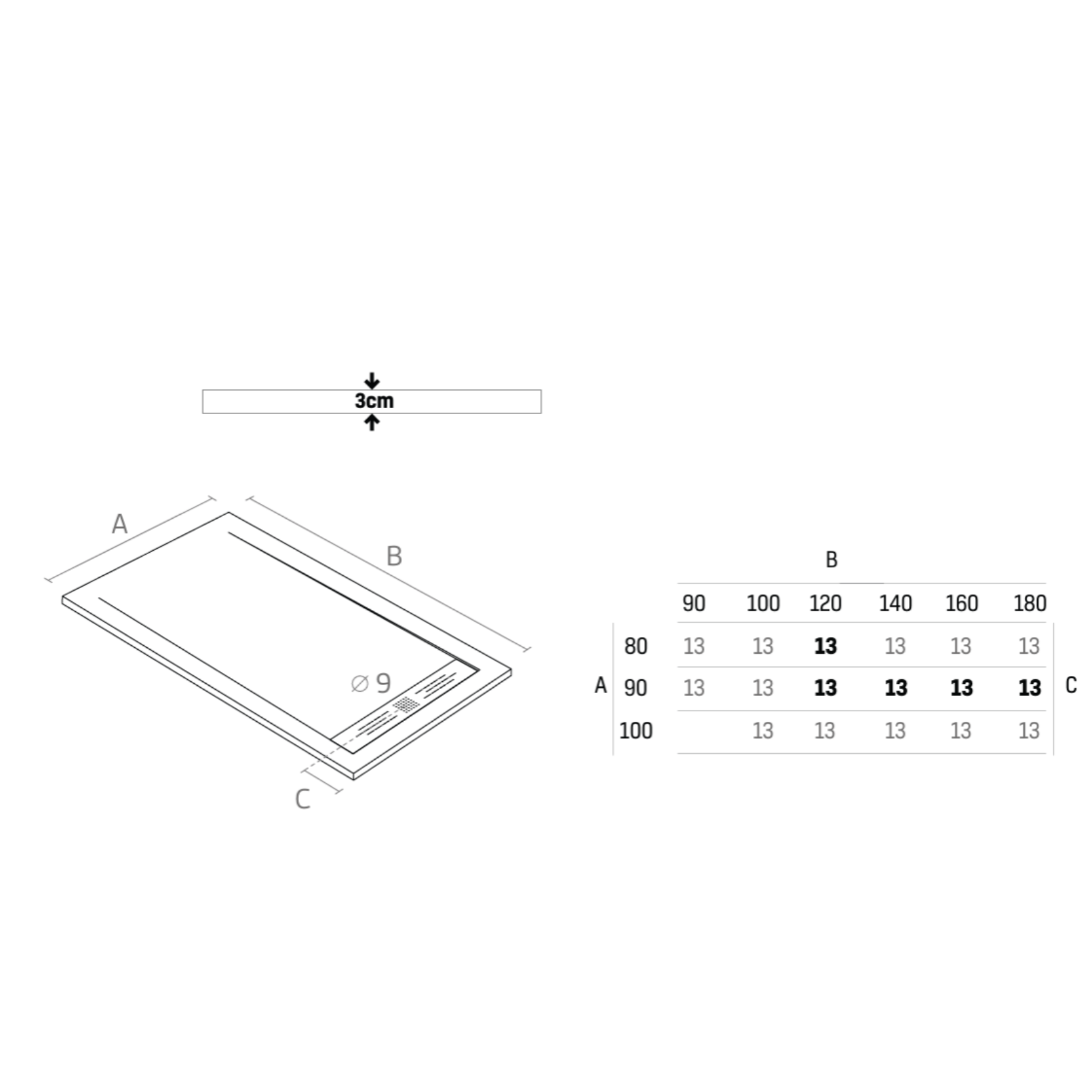 ALONI Elite Douchebak – Composiet