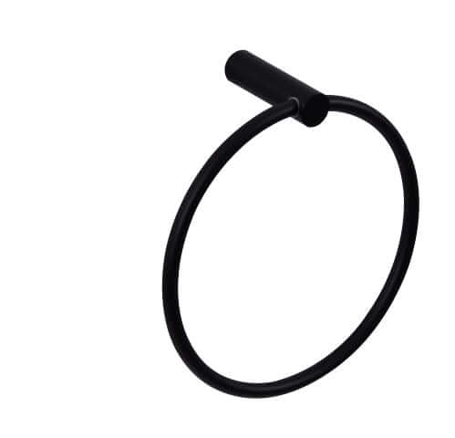 Wiesbaden Ida anneau porte-serviette en noir