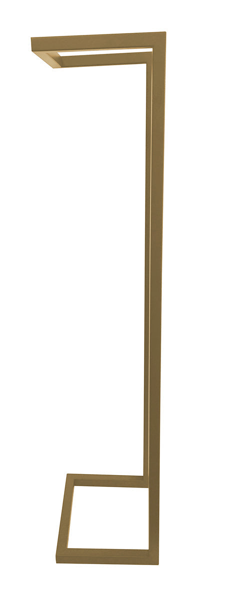 Loft handdoekenrek Wiesbaden 95x25 cm in geborsteld messing voor moderne badkamers.