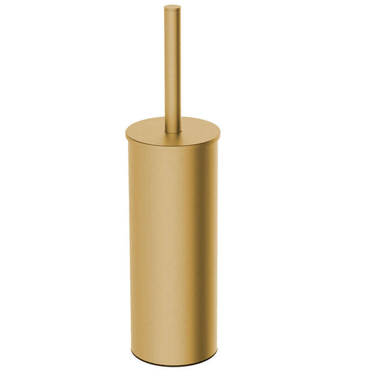 Brosse de toilette indépendante Alonzo avec support en laiton brossé PVD