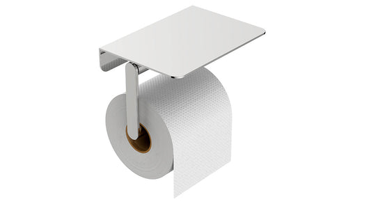 Alonzo Toiletrolhouder met Plank Wiesbaden Chroom