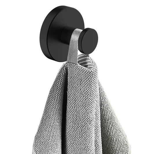 Alonzo handdoekhaak groot mat zwart