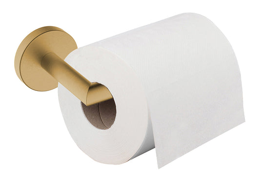 Toiletrolhouder met vaste arm Wiesbaden Alonzo in geborsteld messing