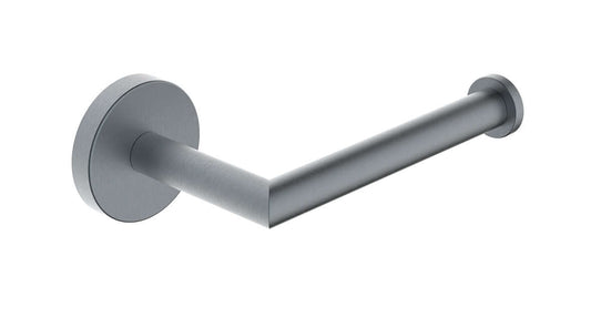Porte-rouleau de papier toilette Alonzo avec bras fixe gunmetal PVD