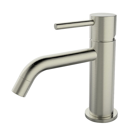 Opbouwwastafelmengkraan Wiesbaden Style Uitloop 6,5 cm 1-hendel geborsteld staal