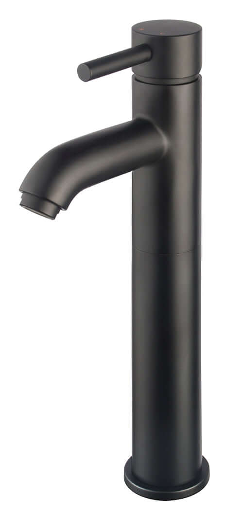 Robinet de lavabo Cimara haut mat noir