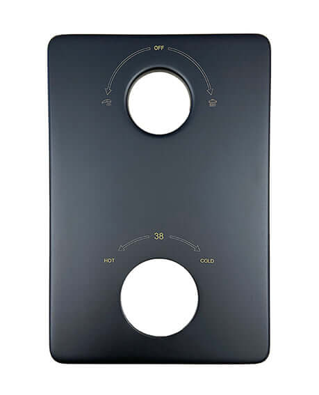 Ensemble de prolongation Caral partie de finition 2 voies mat noir