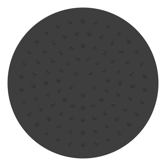 20X20 Cm Matzwarte ronde hoofddouche Wiesbaden