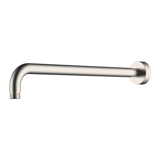 Wiesbaden Caral 35 cm douchearm met wandhouder geborsteld staal