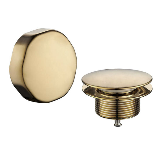 Geborsteld messing gouden knop/plug badoverloop Wiesbaden