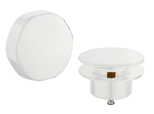 Luxe Knop/Plug Badoverloop Wiesbaden Glans Wit
