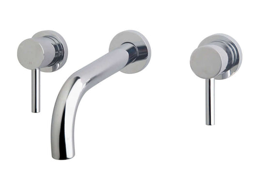 Caral partie de finition robinet de lavabo 2 boutons encastré chrome