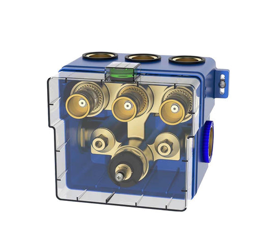 Caral Klik Pro boîte encastrée thermostat de douche 3 voies