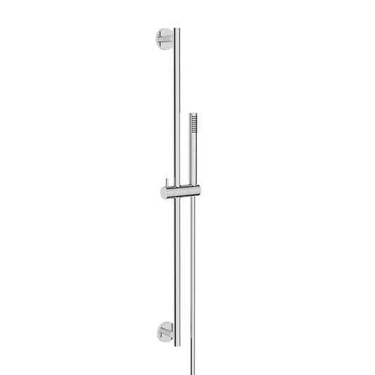 Wiesbaden Remi schuifstangset met stang handdouche 1 standaard 150 cm chroom