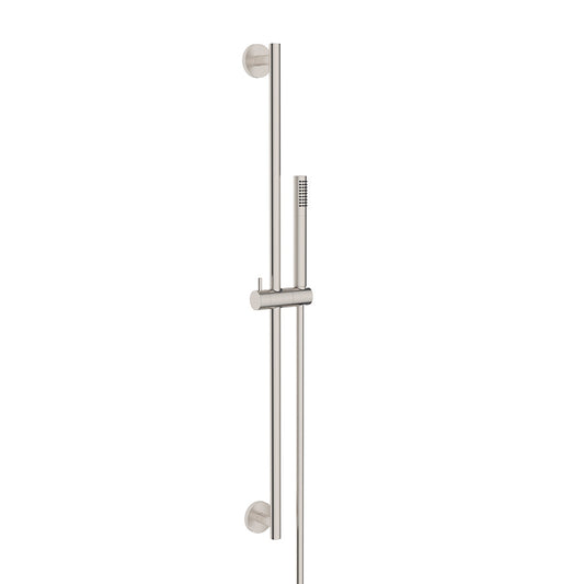 Wiesbaden Remi Schuifstangset met stang Handdouche 1 standaard 150 cm geborsteld staal