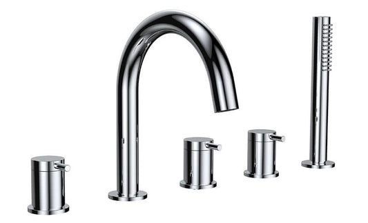 Combinaison de robinet Caral 5 trous chrome