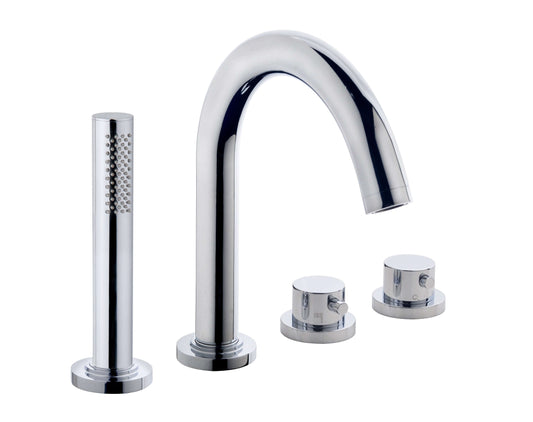 Caral afbouwdeel badrandthermostaat 4-gats