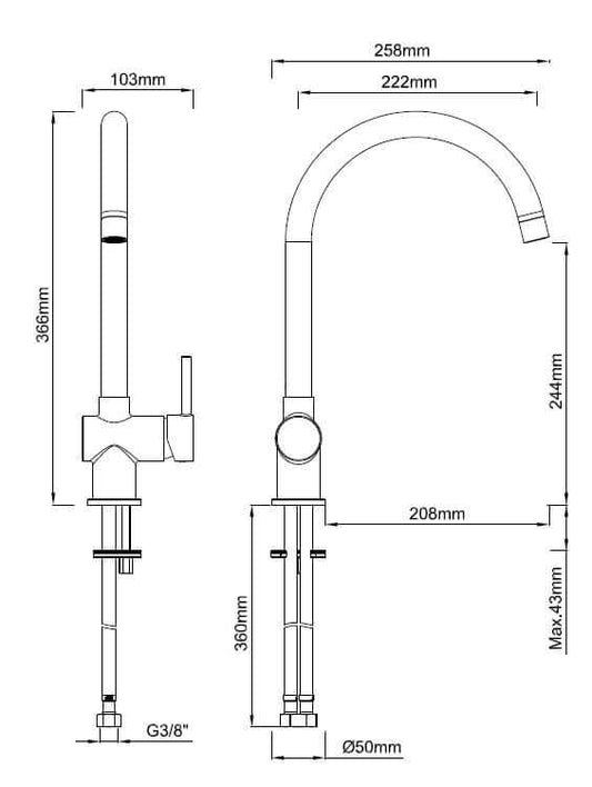 Caral keukenmengkraan