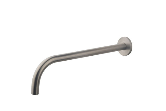 Slanke Uitloop Wiesbaden Rond 30Cm, 18Mm, 1/2'' in Geborsteld Staal