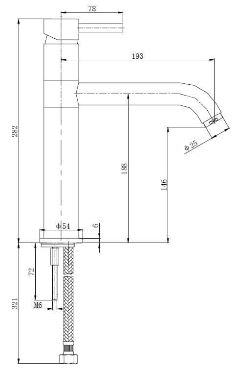 Robinet de cuisine Cimara chrome