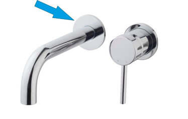 Caral rozet bec unique mitigeur lavabo 65 mm chrome