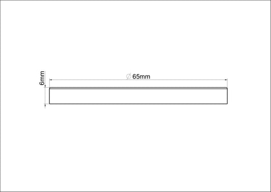 Caral rozet bec unique mitigeur lavabo 65 mm acier brossé PVD
