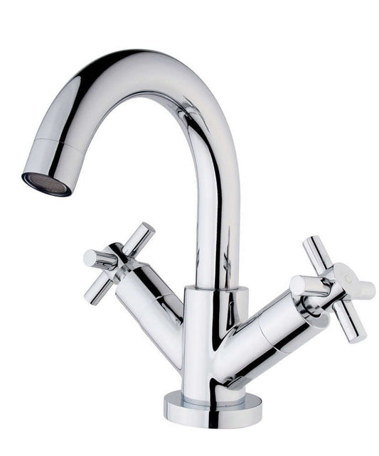 Robinet de lavabo croisé chrome