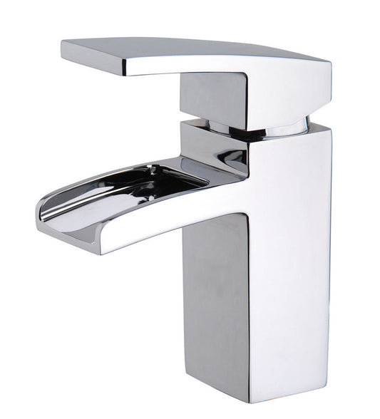 Rombo Waterval Wastafelkraan Wiesbaden met Clickwaste in Chroom
