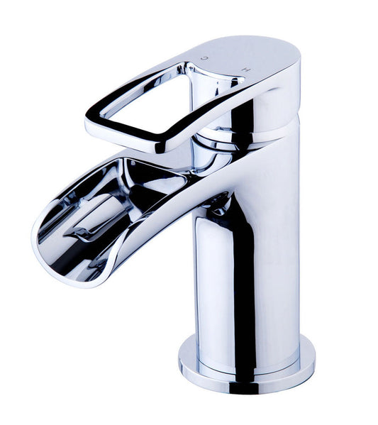 Alegra Waterval Wastafelmengkraan Wiesbaden met Clickwaste in Chroom