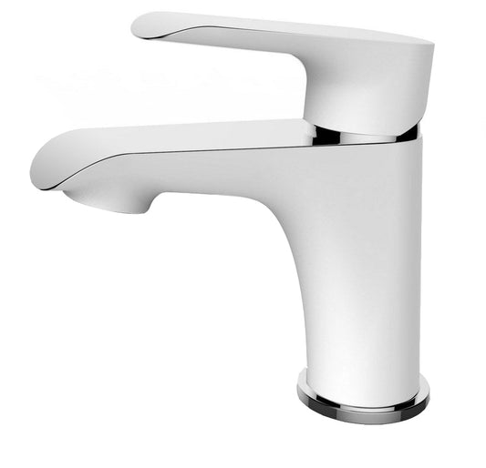 Wiesbaden Targa Wit/Chroom Wastafelmengkraan 15 cm