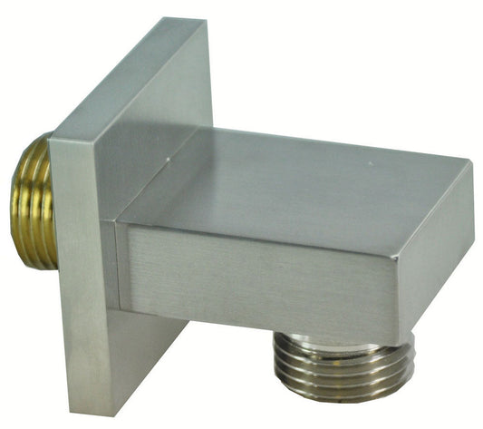 Rombo Doucheaansluiting Wand Vierkant 1/2" Wiesbaden in RVS Look