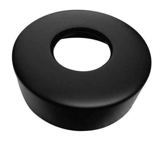 Rosace Caral pour ensemble de douche de tête thermostatique en surface noir mat