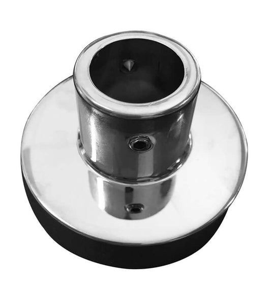 Plaque murale Caral pour ensemble de douche de pluie thermostatique en chrome apparent