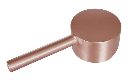 Caral hendel pour robinet de lavabo avec bec pivotant cuivre brossé