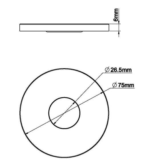 Caral rozet bec unique mitigeur lavabo 75 mm laiton brossé PVD