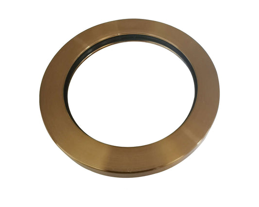 Caral rosette partie de bras de levier unique robinet de lavabo 65mm bronze brossé cuivre PVD