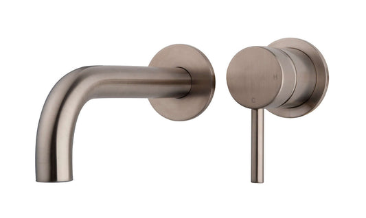 Caral partie de finition mitigeur lavabo à levier unique avec démarrage à froid acier brossé PVD