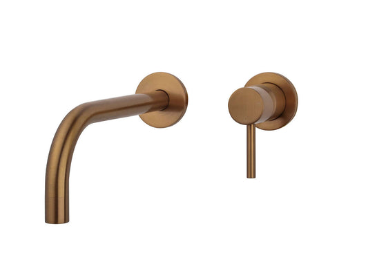 Caral Slim partie de finition mitigeur lavabo à levier unique avec coldstart bronze brossé cuivre PVD