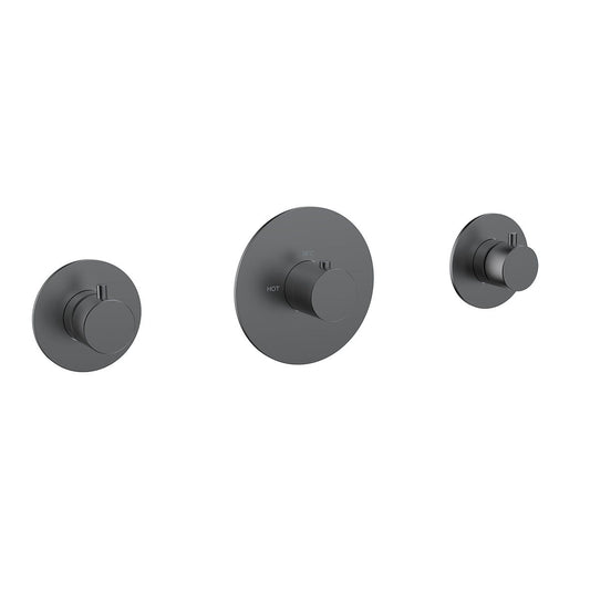 Dreams Inbouw Douchekraan Wiesbaden met 2 Stopkranen Gunmetal