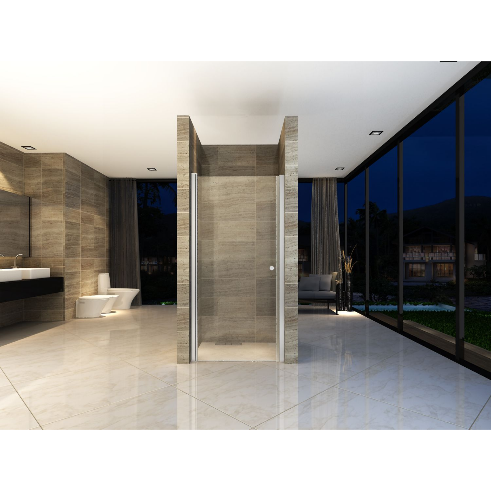 ALONI Douchedeur in Nis – 6 mm Veiligheidsglas