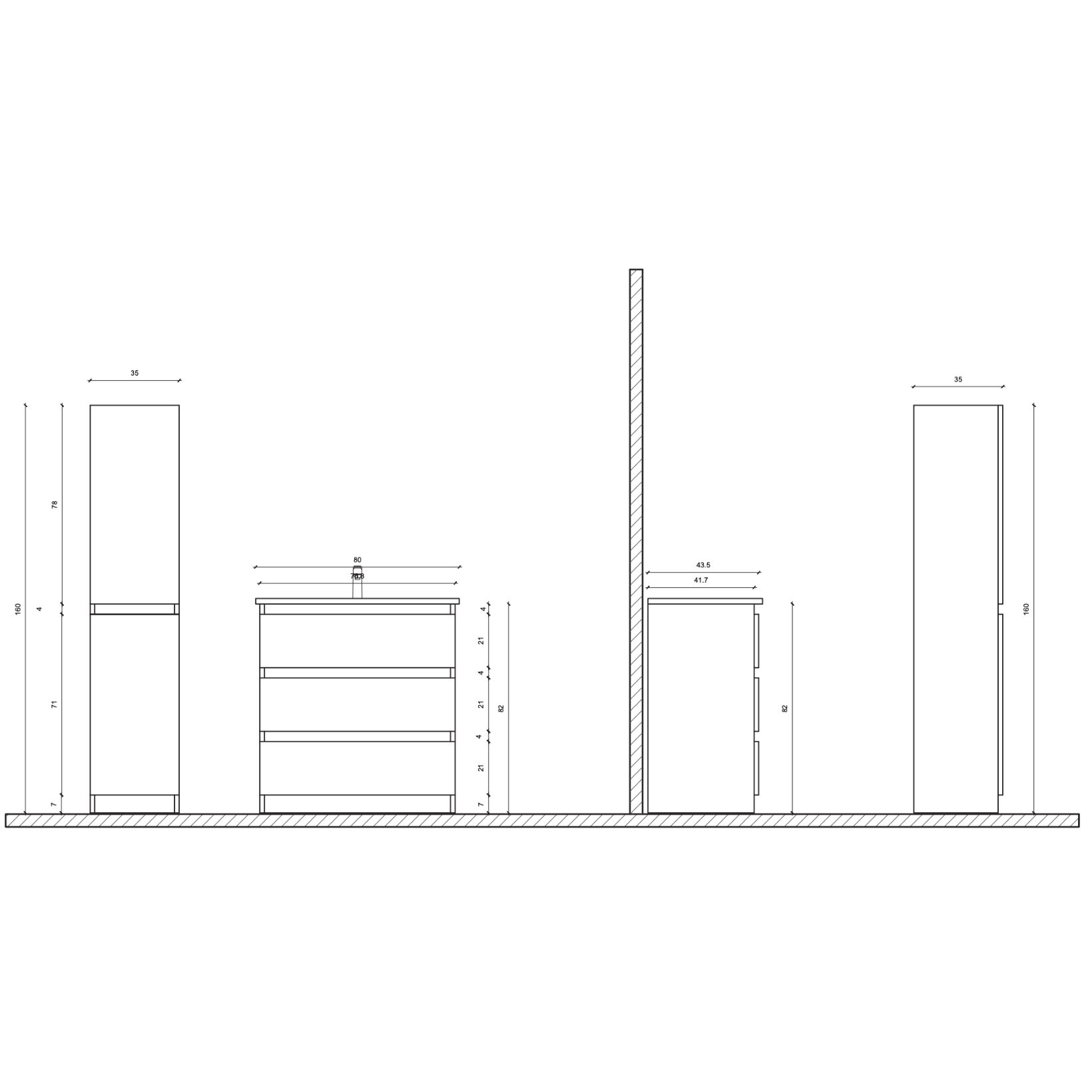 ALONI JUPITER wastafelonderkast – Softclose